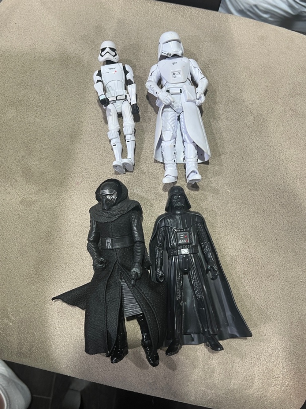 Star Wars Black Series lot of 4 Darth Vader & Kylo Ren & Stormtroopers